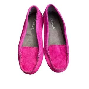 TWO Pairs Cow Fur Loafers Aerosols
